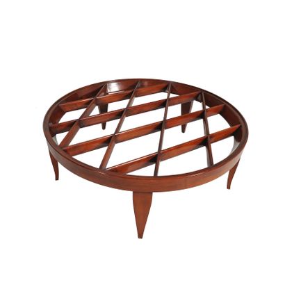 Gio PONTI (1891-1979) GIO PONTI (1891-1979)

Grande table basse circulaire en merisier,...