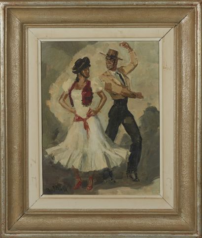 PAUL BAZÉ (1901-1940) PAUL BAZÉ (1901-1940)

Valencian Dancers

Oil on panel, signed...