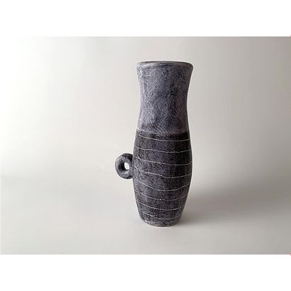 JACQUES BLIN (1920-1995) JACQUES BLIN (1920-1995) 

Earthenware baluster vase, lateral...