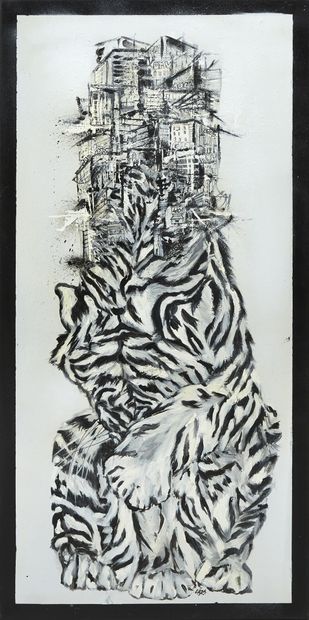 DUNE CARLE CROS (1994) DUNE CARLE CROS (1994)

"Tiger and city", 2022,

Acrylic on...
