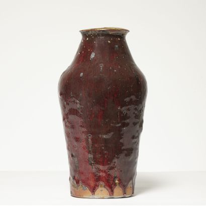 VASSIL IVANOFF (1897-1973) VASSIL IVANOFF (1897-1973)

Vase balustre en grès à col...