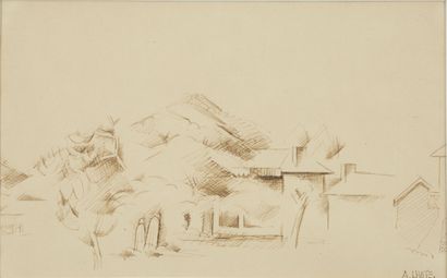ANDRÉ LHOTE (1885-1962) ANDRÉ LHOTE (1885-1962)

People and Houses under the Pines,...