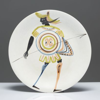 ROGER CAPRON (1922-2006) ROGER CAPRON (1922-2006)

Earthenware plate with, decoration...
