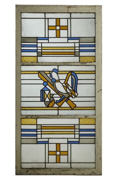LOUIS BARILLET (1880-1948) LOUIS BARILLET (1880-1948)

Suite de trois vitraux Art...