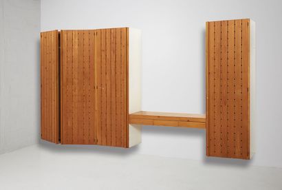CHARLOTTE PERRIAND (1903-1999) CHARLOTTE PERRIAND (1903-1999)

A hanging larch furniture,...