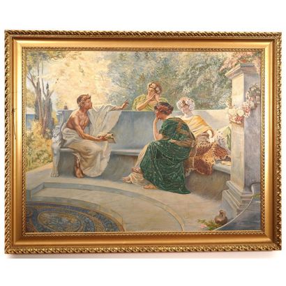 ALBERT BERSOT ALBERT BERSOT

Poet and muses

Oil on canvas, signed right in the middle

Poet...