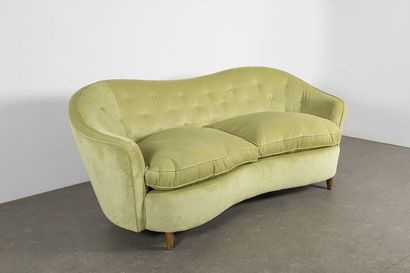 CASE E GIARDINO (ÉDITEUR) CASE E GIARDINO (EDITOR)

A basket sofa, 1940s, walnut...