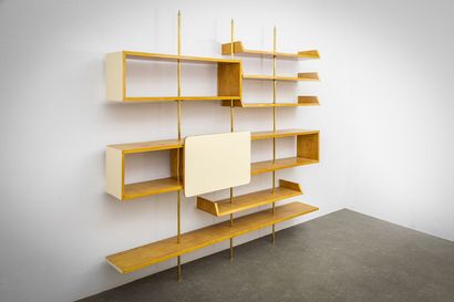 LUIGI SCREMIN (1897-1983) LUIGI SCREMIN (1897-1983)

An architectural wall bookcase,...