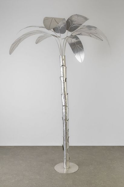 Mario SCHIFANO (1934-1998) MARIO SCHIFANO (1934-1998) 
Palmier stylisé en aluminium....