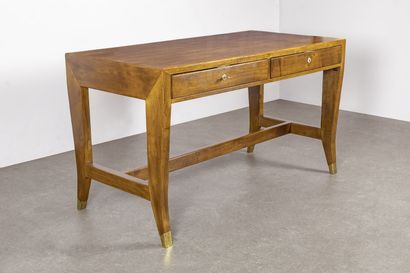 Gio PONTI (1891-1979) GIO PONTI (1891-1979)

Large neo-classical desk in ash veneer,...