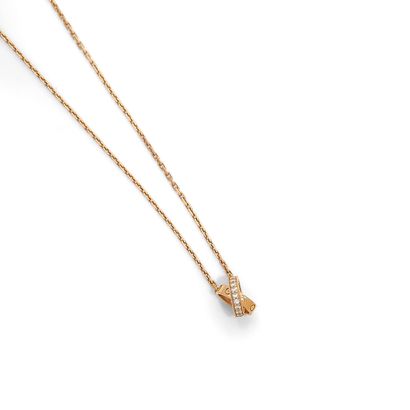 CARTIER CARTIER
Love necklace in 18K pink gold composed of two interlaced rings,...