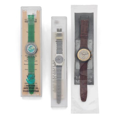 SWATCH SWATCH
Lot of Swatch watches, circa 1990, including seven watches, six of...