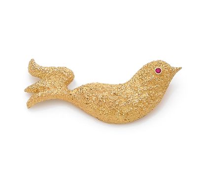 GEORGES BRAQUE (D'APRÈS) GEORGES BRAQUE (AFTER)
Brooch in 18K gold textured representing...