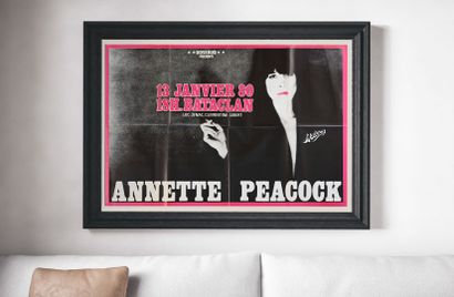 Annette Peacock Annette Peacock
Bataclan, 1980
Folded concert poster. Printed by...