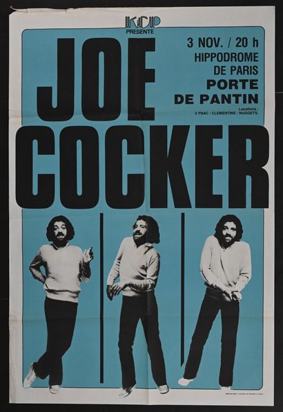 Joe Cocker Joe Cocker
Hippodrome de Paris Porte de Pantin, 1980
Affiche de concert...