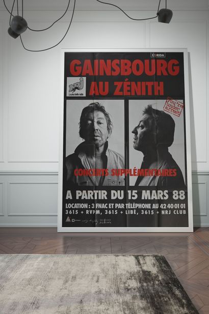 Serge Gainsbourg Serge Gainsbourg
You're under arrest, Zenith, 1988
Affiche de cpncert...