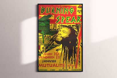 Burning Spear Burning Spear
Mutuality, 1986
Folded concert poster. Photo: Wicked...