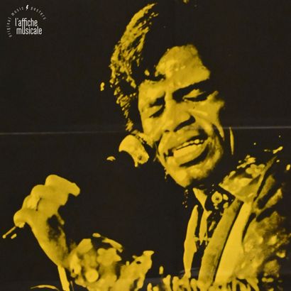 James Brown James Brown
Zenith, 1987
Affiche de concert pliée. Impression Les imprimeurs...