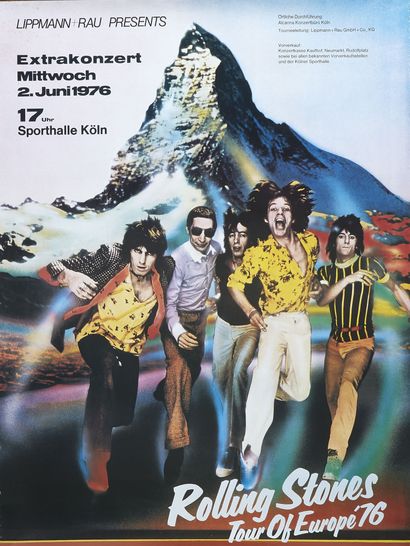 Rolling Stones Rolling Stones 
Tour of Europe Cologne 1976
Affiche de concert roulée
Condition...
