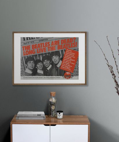 The Beatles "version Nugget's" The Beatles "Nugget's version
Folded advertising poster,...