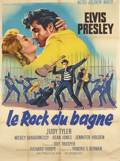 Elvis Presley Elvis Presley
Jailhouse rock 'Le rock du bagne' (1957)
Poster français...