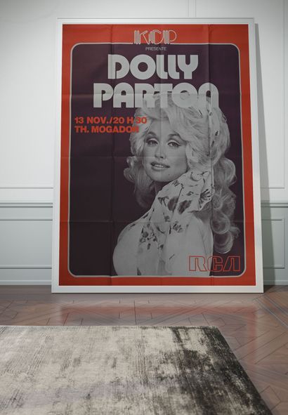 Dolly Parton Dolly Parton
Mogador, 1978
Concert poster folded
Condition : Excellent.
H...