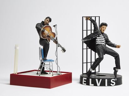 Lot de trois figurines Elvis Presley Lot de trois figurines Elvis Presley
