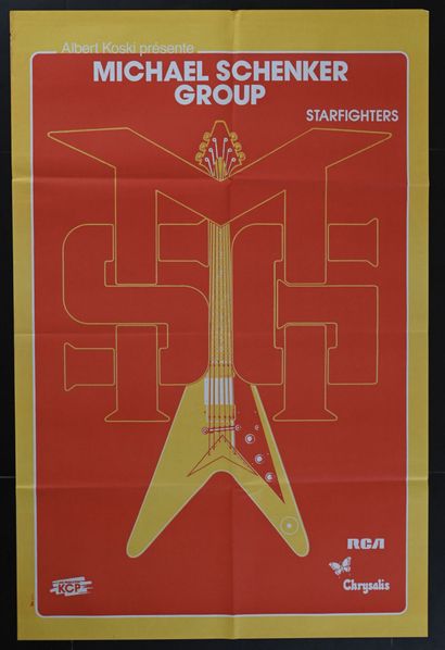 Michael Schenker Michael Schenker
Pavillon Baltard, 1981
Folded concert poster. Printer...