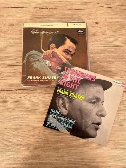 Frank Sinatra Ensemble de neuf 45 tours dont: 
- Where are you?,
- Night and day,
-...