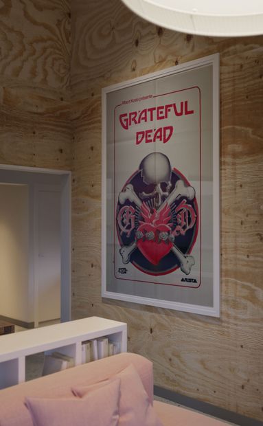 Grateful Dead Grateful Dead
Hippodrome de Paris, 1981
Affiche de concert pliée. Imprimeur...