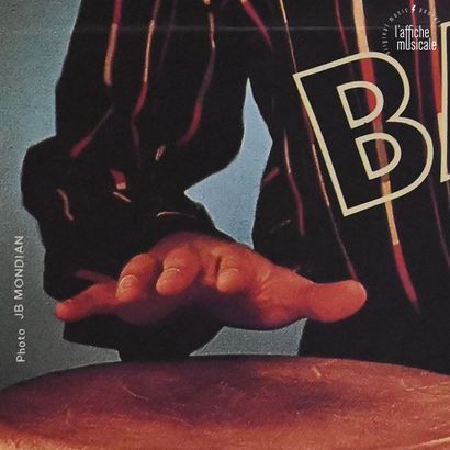 Alain Bashung Alain Bashung
Play blessures, 1982
Concert poster folded. Lalande Courbet...