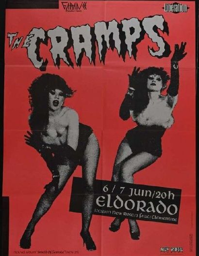 The Cramps The Cramps
Smell of female
6/7 juin 1984
Affiche de concert pliée
Garance...