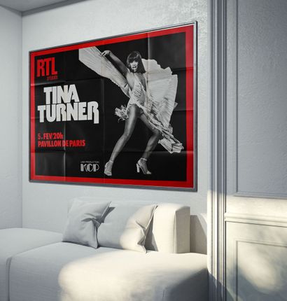 Tina Turner Tina Turner
Pavillon de Paris, 1978
Affiche de concert pliée. Imprimeur...