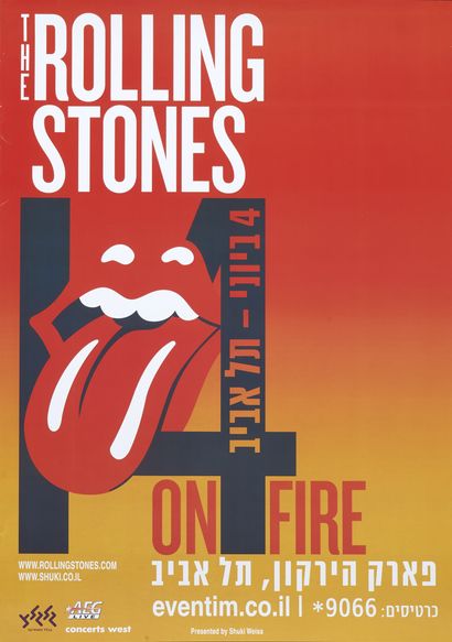 Rolling Stones Rolling Stones
On Fire
 Tel Aviv 2014 - ISR poster roulé
Condition...