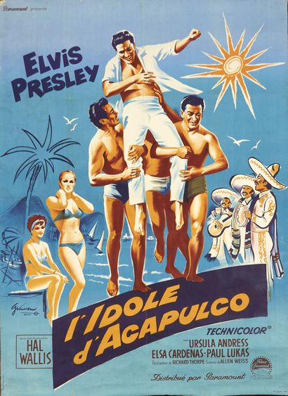 Elvis Presley Elvis Presley
'l'idole d'Acapulco'
Poster français plié entoilé
Condition...
