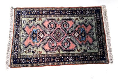 null RUGS OF THE EAST 

Erdebil carpet, XXth century, almond green, pink and midnight...