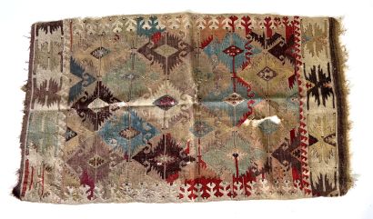 null RUGS OF THE EAST 

Kilim carpet, pastel colors. Decorated with traditional stylized...