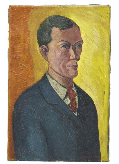 RUDOLF MÖLLER RUDOLF MÖLLER (1881-1967)
Portrait
Huile sur toile, signée en bas au...