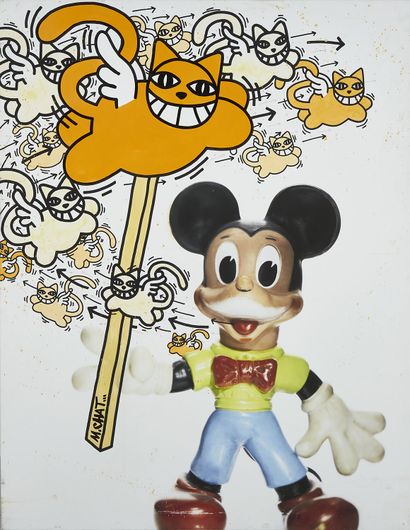 M. CHAT M. CHAT (NÉ EN 1977)
« Monsieur Chat et Mickey »
Acrylique sur toile avec...