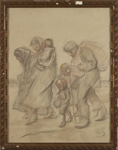 ÉCOLE MODERNE MODERN SCHOOL
The Exodus
A watercolor drawing, signed with an undedicated...