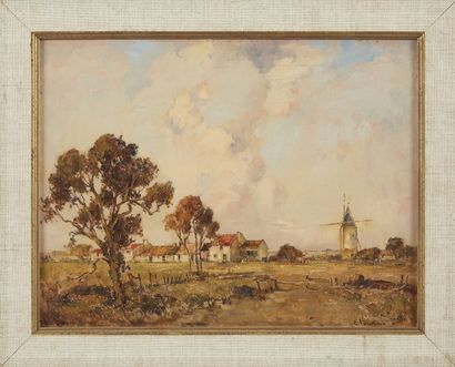 ERNEST VAUTHRIN (1878-1949) ERNEST VAUTHRIN (1878-1949)
Landscape of Vendée
Oil on...