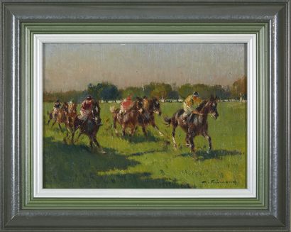 ANDRÉ FREMOND ANDRÉ FRÉMOND (1884-1965)
The races
Oil on panel
Signed lower right
Oil...