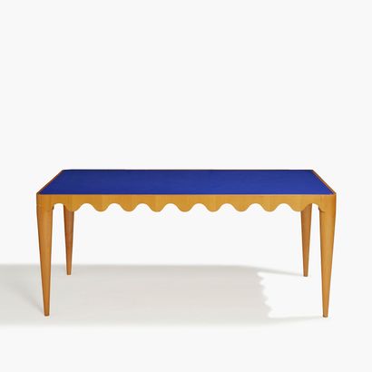 JEAN ROYÈRE (1902-1981) JEAN ROYÈRE (1902-1981)
Ondulation" rectangular middle table,...
