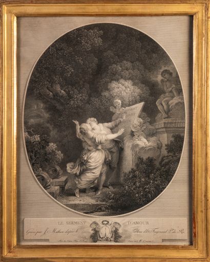 JEAN MATHIEU (1732 - 1806) after JEAN HONORÉ FRAGONARD (1732 - 1806) JEAN MATHIEU... Gazette Drouot