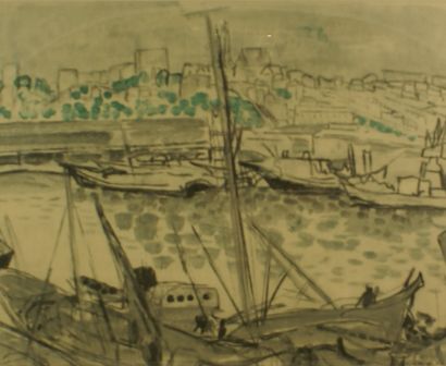 null Mireille GLODEK MIAILHE (1921-2020)

Village vue du port.

Aquarelle sur papier....