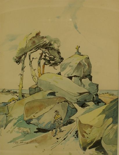 null Félix Armand Marie JOBBE-DUVAL (1879-1961)

Chasseur sur la côte bretonne

Aquarelle...