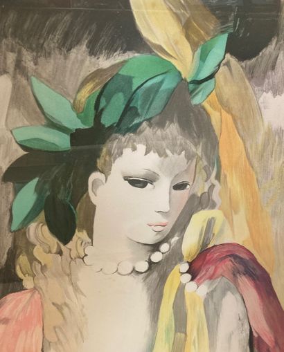 null Marie LAURENCIN (1885-1956)

Femme aux lauriers

Lithographie en couleurs. Reproduction...