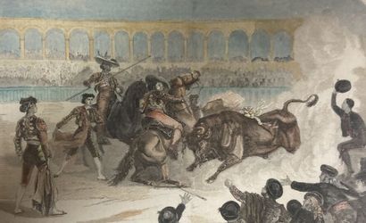 null Ecole Espagnole (XIXème siècle)

Un combat de taureaux à Madrid

Gravure

24x32...