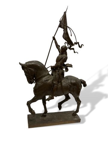 null Emmanuel FREMIET (1824-1910)

Jeanne d'Arc.

Groupe en bronze à patine brune....
