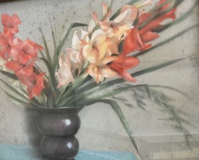 null Ecole Française. XXème siècle

Bouquet de glaïeuls

Pastel sur carton. Trace...